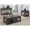 Sunset Trading Shades of Gray Living Room Table Set with Drawers & Shelves 3 Piece, 3PK DLU-EL1602-04-08
